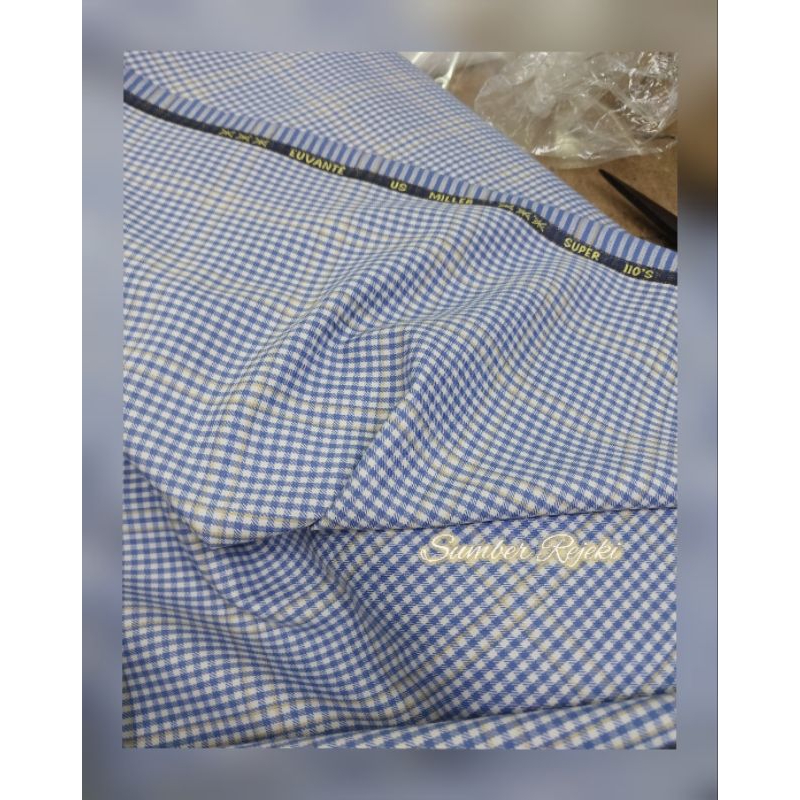 Kain Celana Jas Wool Motif Kotak / Kain Wool Import By Lowe Donald ( Per 50 Cm)