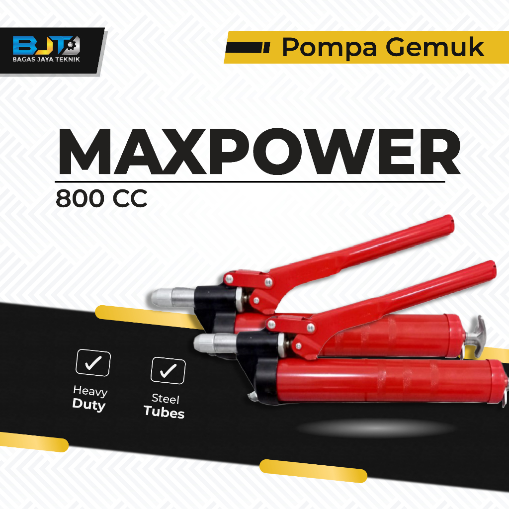 Pompa Gemuk MAXPOWER 800cc Heavy Duty Grease Gun