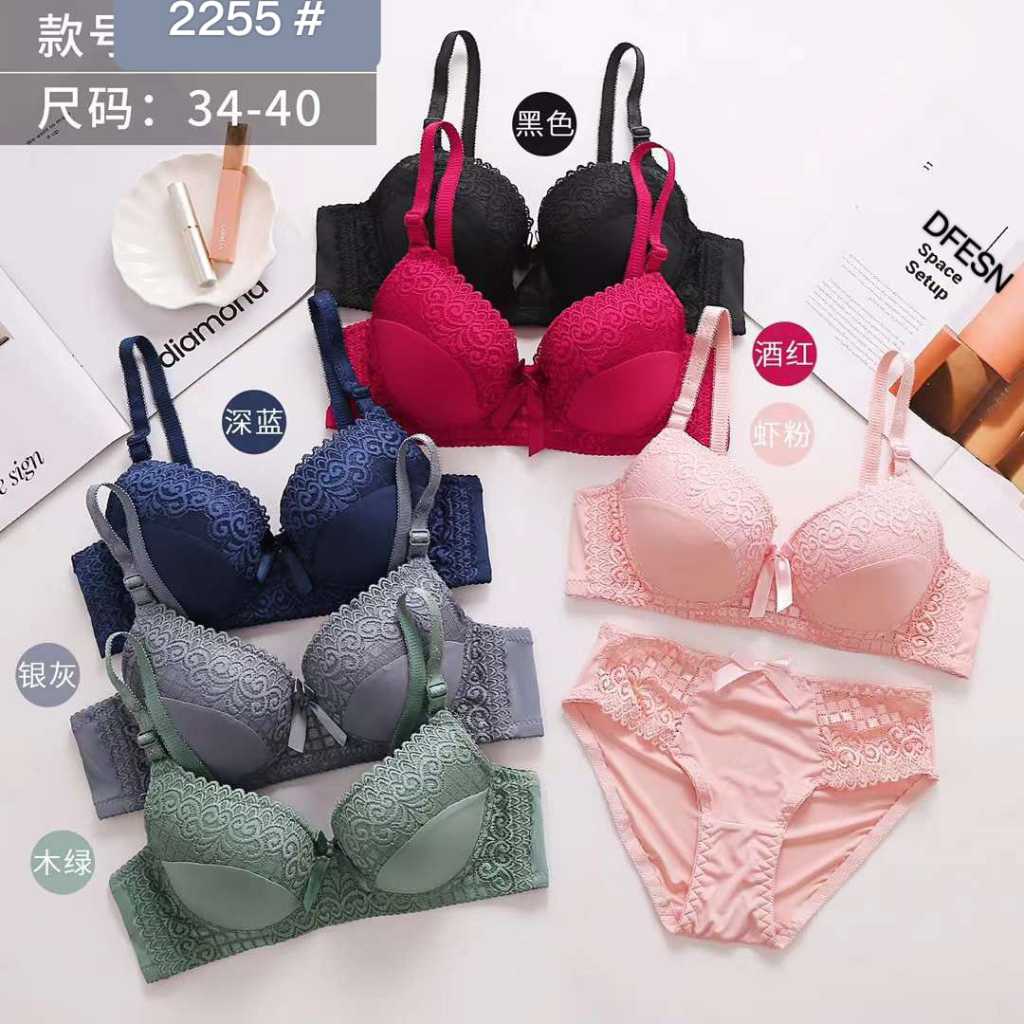 lingerie_extrajumbo - Bra Set Renda Kawat Wanita Super Cantik 3