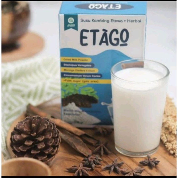 

PROMO ETAGO Susu Kambing Etawa plus kayu manis daun kelor gula aren dan herbal Original 100% 200 gram