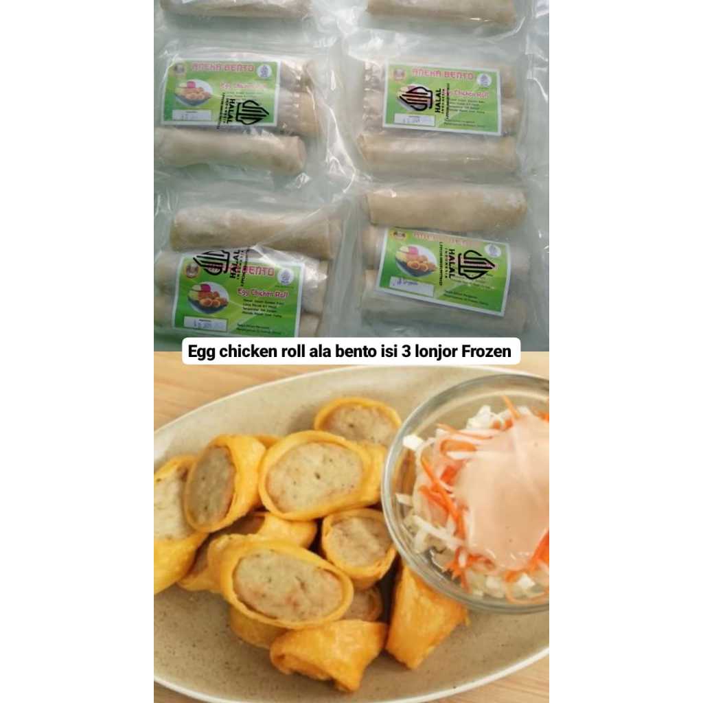 

Egg chicken roll ala bento isi 3 lonjor bisa 15 potong (frozen)