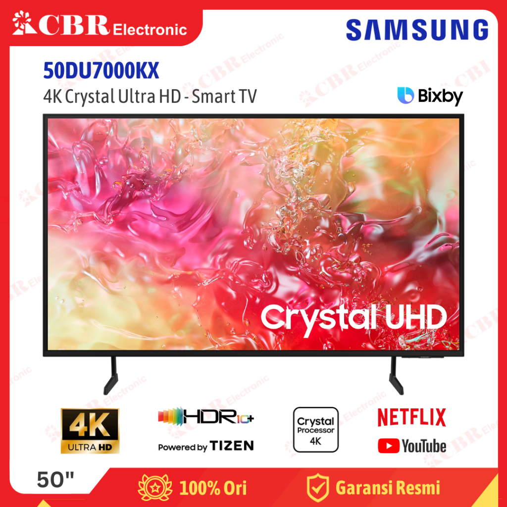 TV SAMSUNG 50 Inch LED 50DU7000KX (4K Crystal UHD-Smart TV)