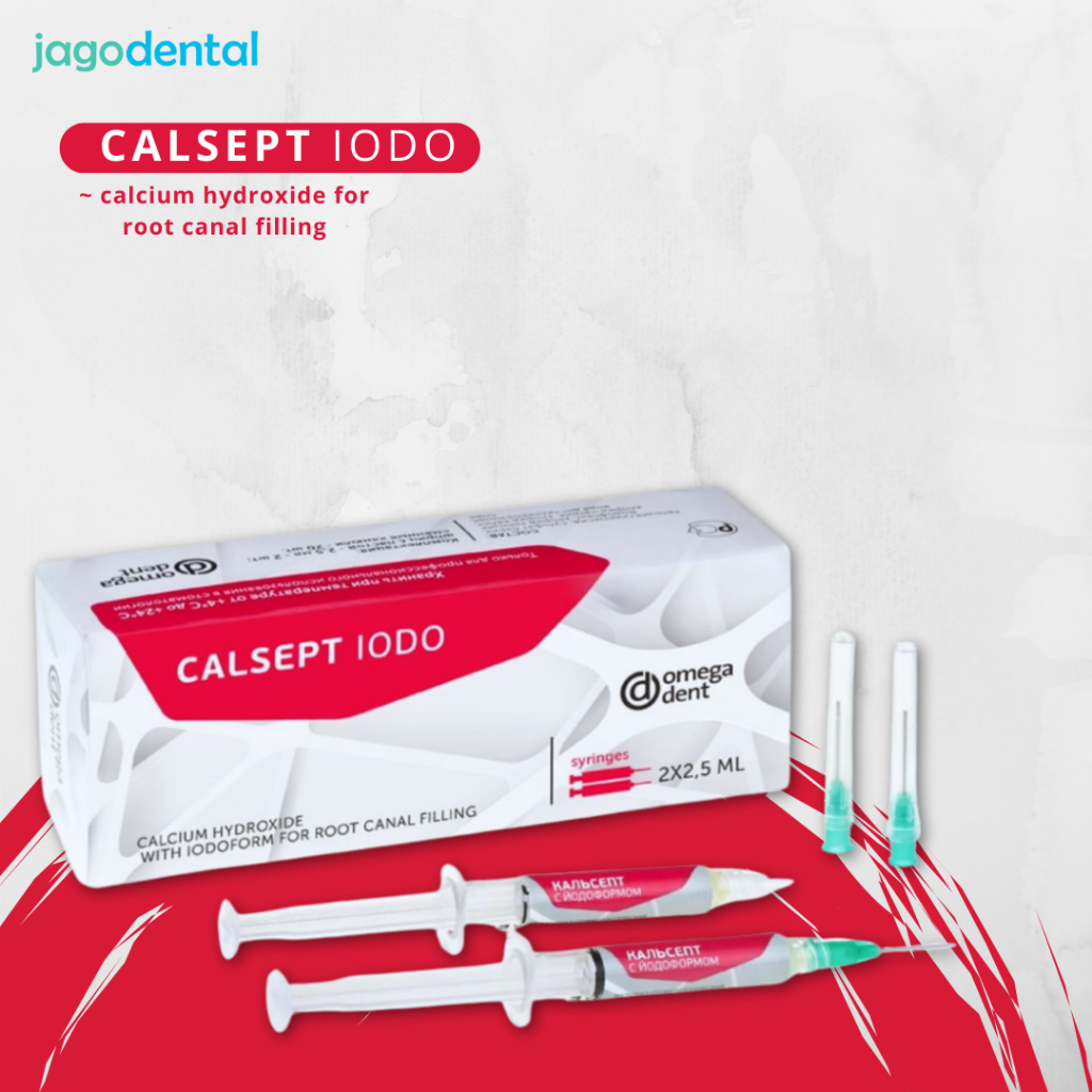 CALCIUM HYDROXIDE PASTE WITH IODOFORM ANY PEX / OMEGADENT CALSEPT IODO