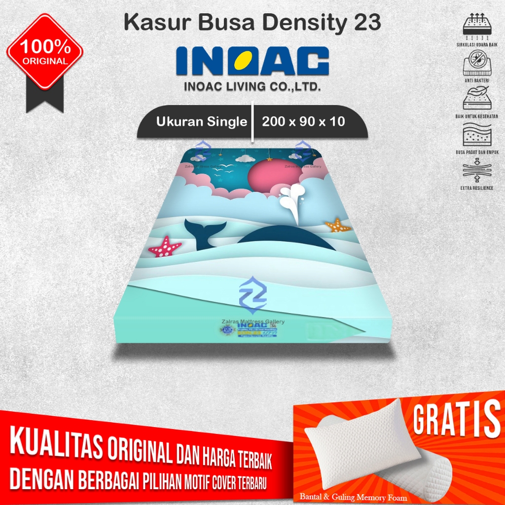 [ 200x90x10 ] Kasur Busa Single Original INOAC EON Density 23