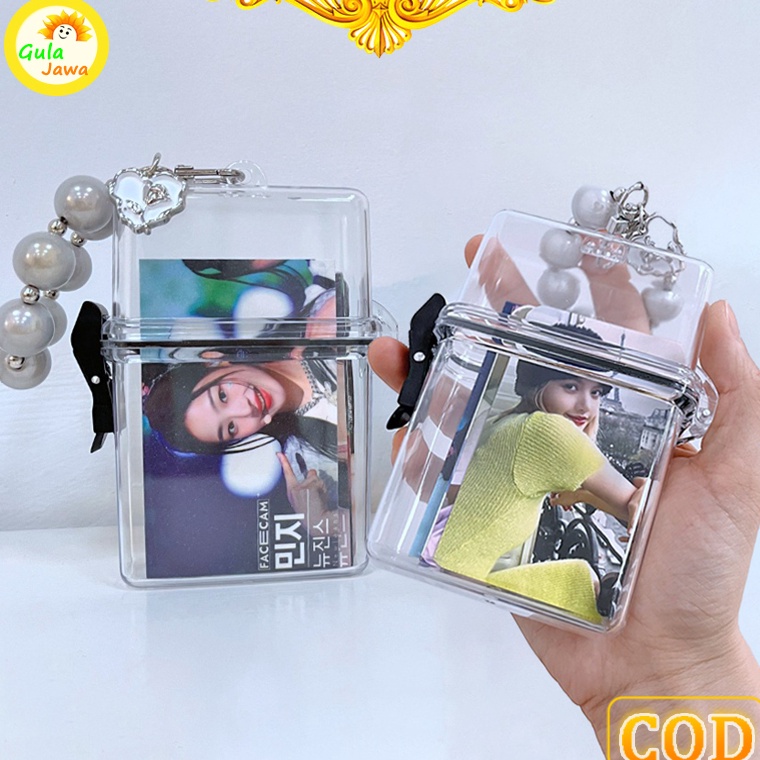 

Hot Transparan Plastik Portabel Kpop Photocards Holder Kotak Penyimpanan Kunci Uang Bahan Plastik Tahan Air q G6E7
