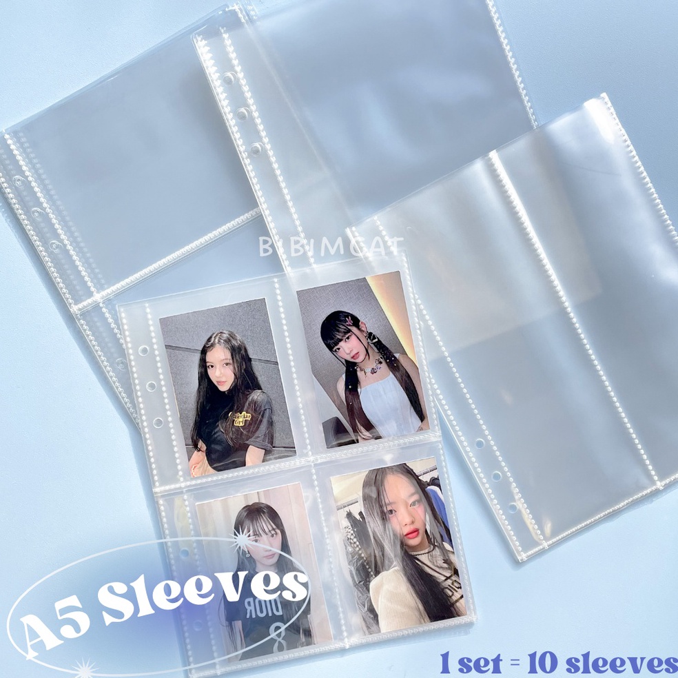 

A5 Size 1 Lembar Sleeve Binder A5 6 Ring ONE Sided e U6J3