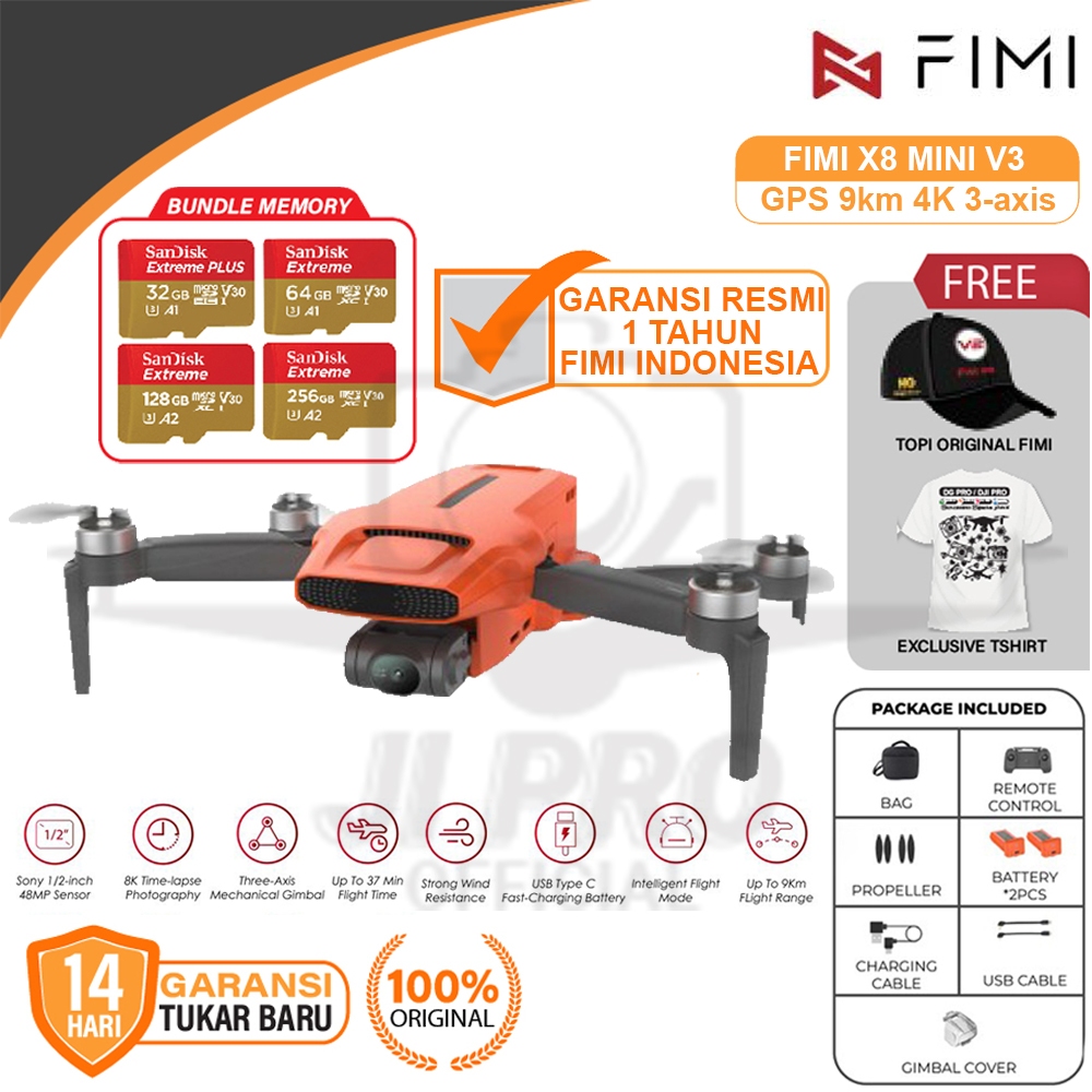 FIMI X8 MINI V3 Drone GPS Combo 9km 4K 3-axis Gimbal - Drone X 8 Mini V 3 / FIMI X8 MINI COMBO V2