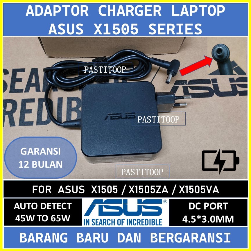 Adaptor charger laptop asus vivobook 15 X1505ZA X1505VA ori terbaru