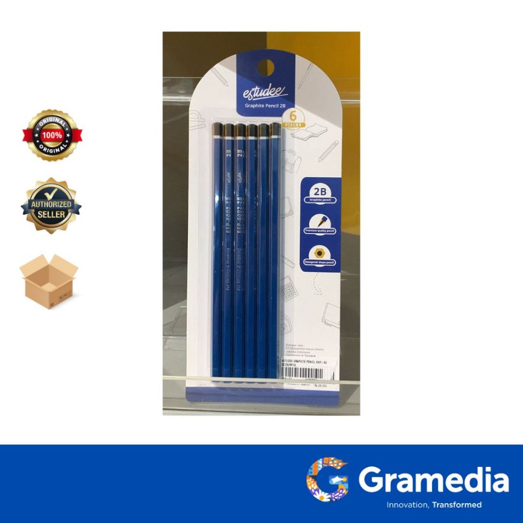 

Gramedia Surabaya - ESTUDEE GRAPHITE PENCIL ESP-6002 2B/6PCS