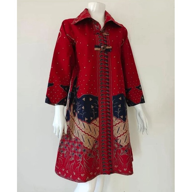 KODE B18A PROMO 1 MOTIF FULL FURING  Tunik dress wanita lapis furing kain halus murah  bahan katun S