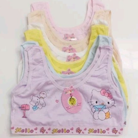 Miniset katun anak perempuan domisol miniset anak sd smp tanpa busa katun halus lembut bra anak