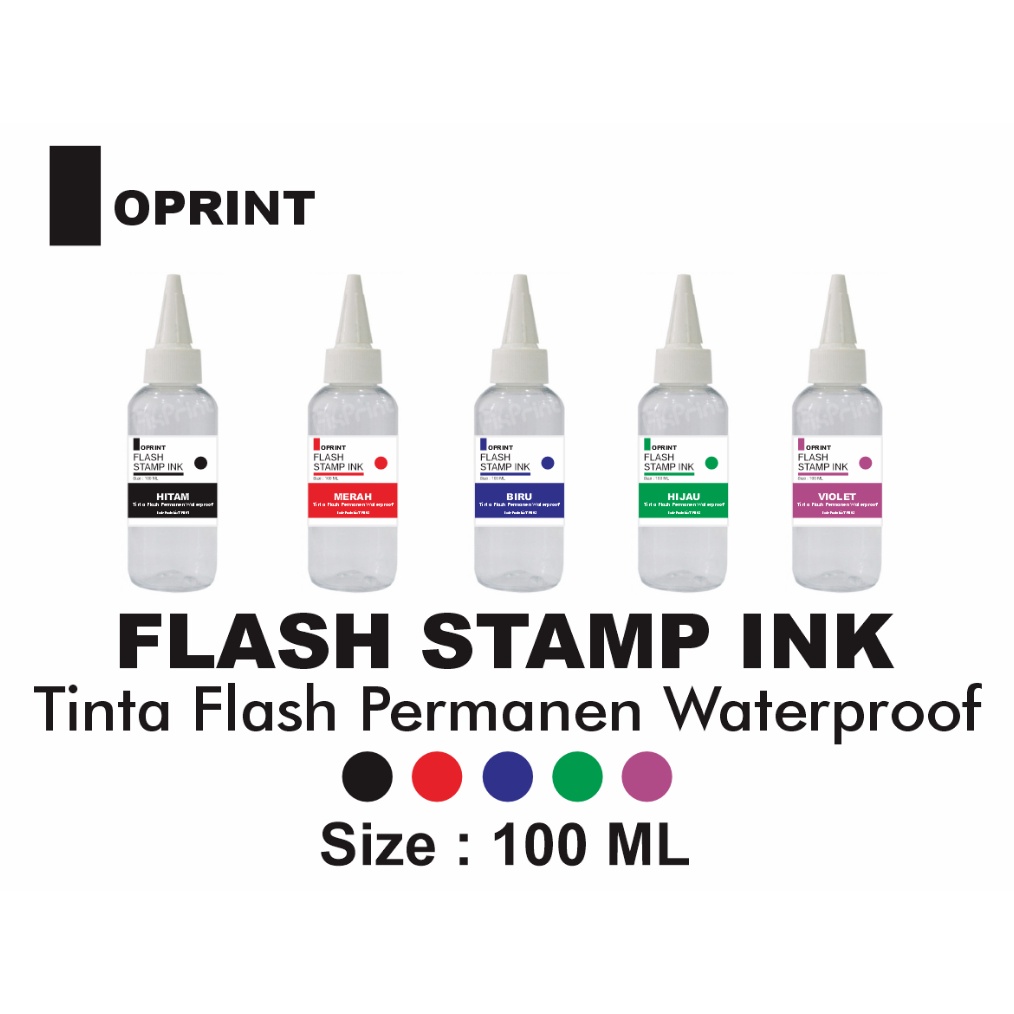 

Tinta Stempel Flash PLASTIK Permanen Waterproof 1 ml n XZ7