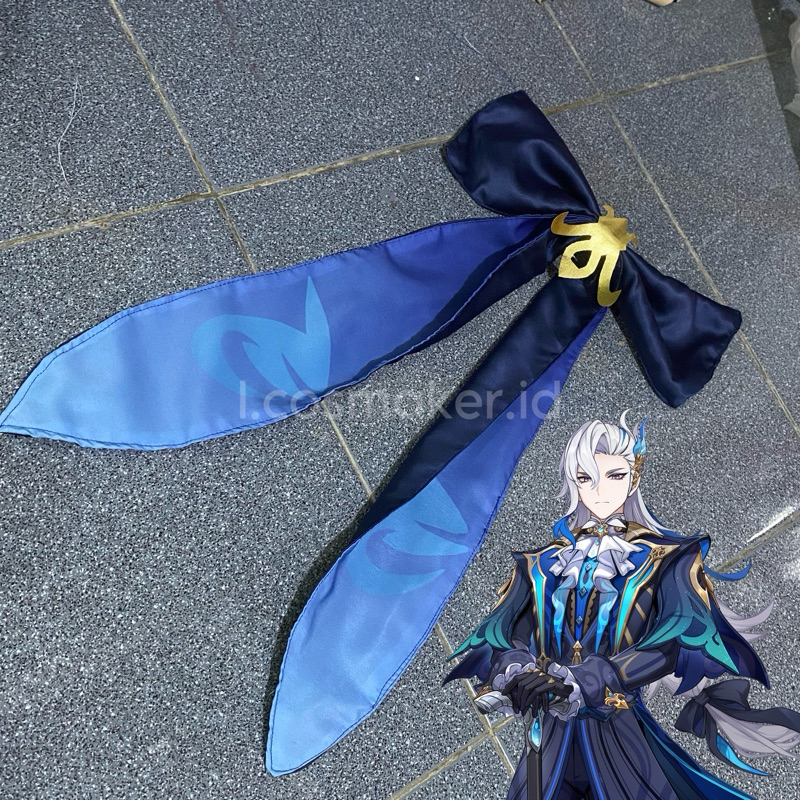 Aksesoris Rambut Neuvillette Genshin Impact Cosplay