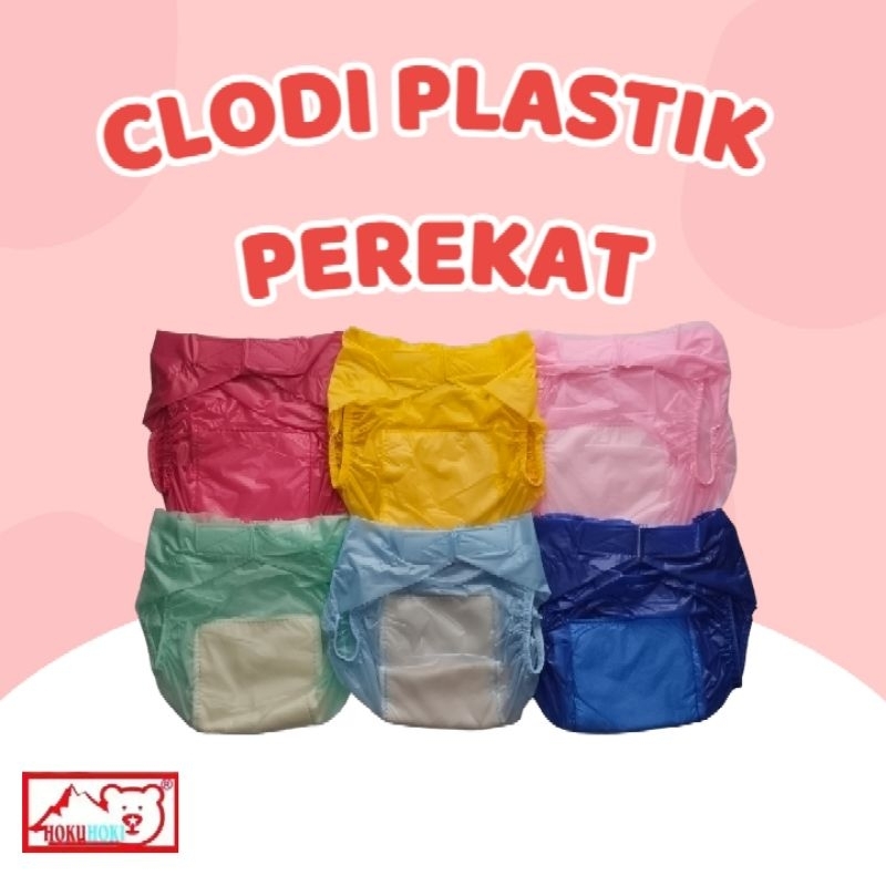 Hokuhoki - Clodi Popok Plastik Bayi Perekat Cuci Ulang