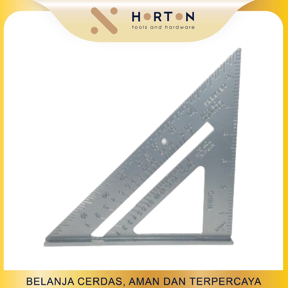 

Siku Tukang Segitiga 7 Penggaris Mistar Triangle Rafter Square Speed c X8P9