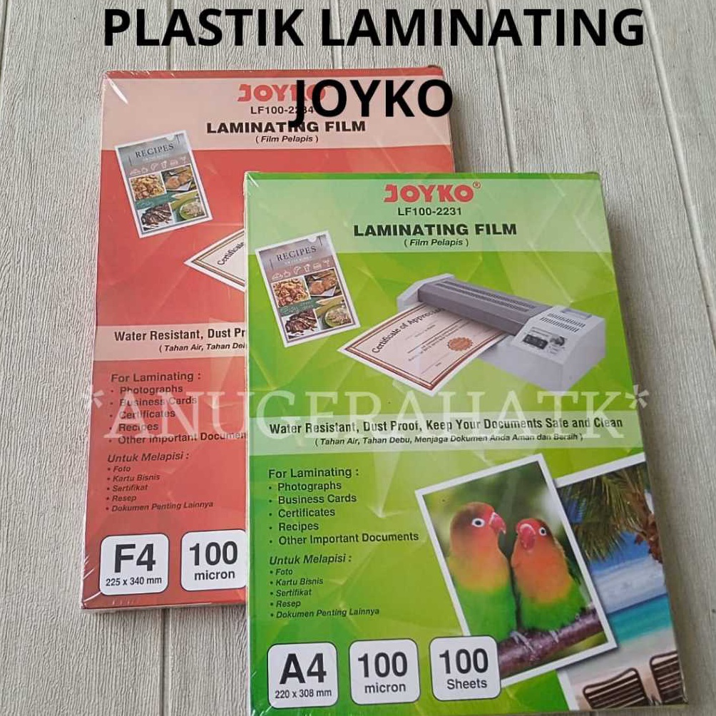 

1 Pack1lbr Plastik Laminating Glossy A4 F4 1mc d A4P3