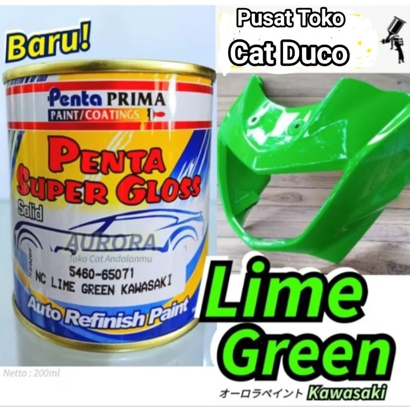 Cat Penta Lime Green Kawasaki 200ml Lime Green Solid hijau solit