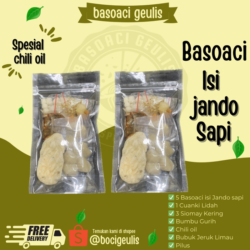 

2 Pcs Basoaci isi jando sapi, kriuk dalamnya, fresh, halal