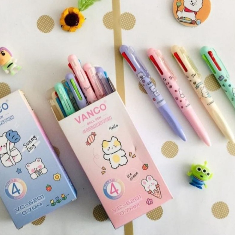 

bolpen 4 warna FANCY Dan KANTOR i K7I5