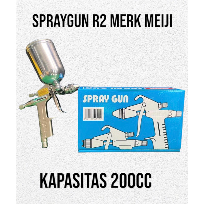 spraygun R2 tabung atas merk MEIJI Made in Taiwan / spet cat R2 spet mobil motor