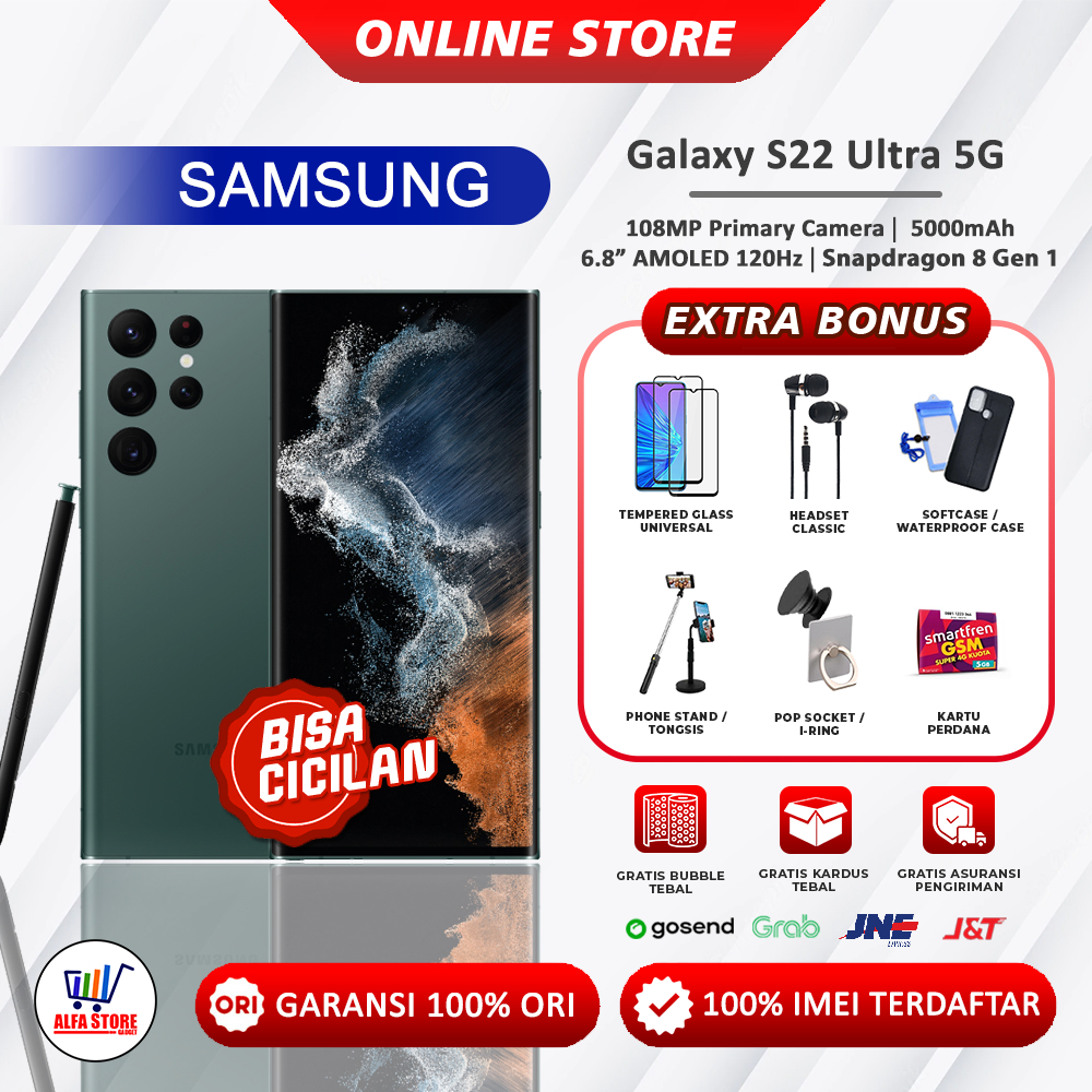 Samsung S22 ultra samsung galaxy S22ultra 5G ram 12/256Gb Garansi Resmi