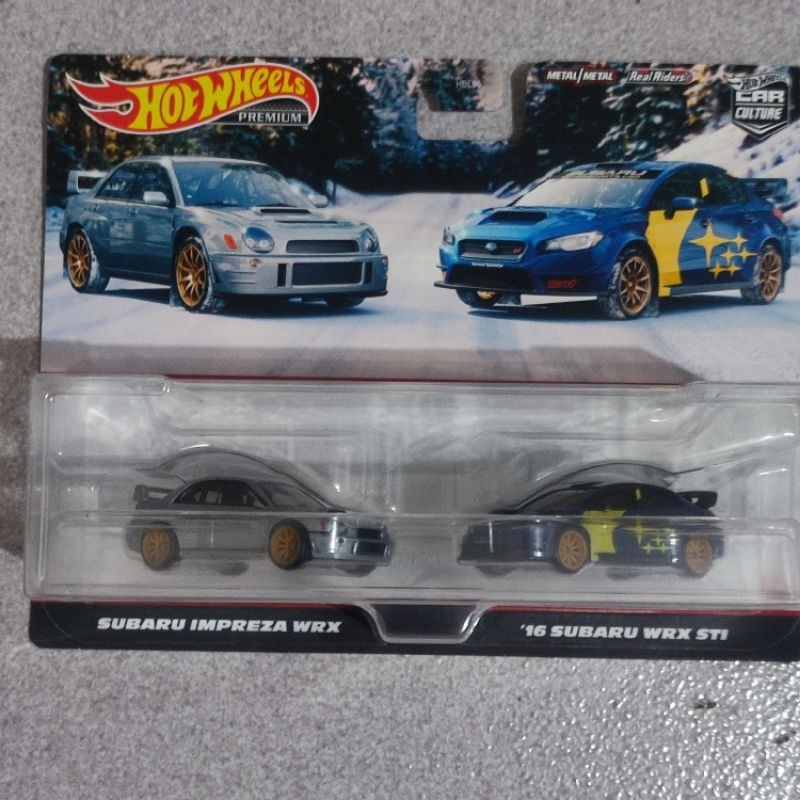 Hot Wheels Premium Twin Pack Subaru Set