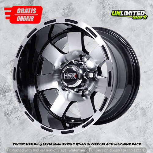 Velg Offroad Lebar 10 Inch Buat Mobil JB74 Jimny Katana Escudo HSR TWIIST R15