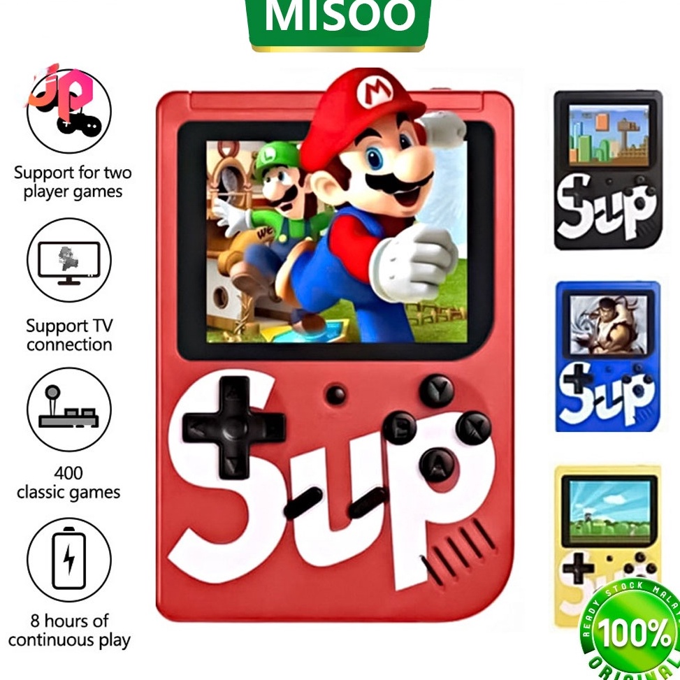 KODE M12C Game Boy Mini SUP LCD 3 Inch 4 Permainan Portable Mainan Anak