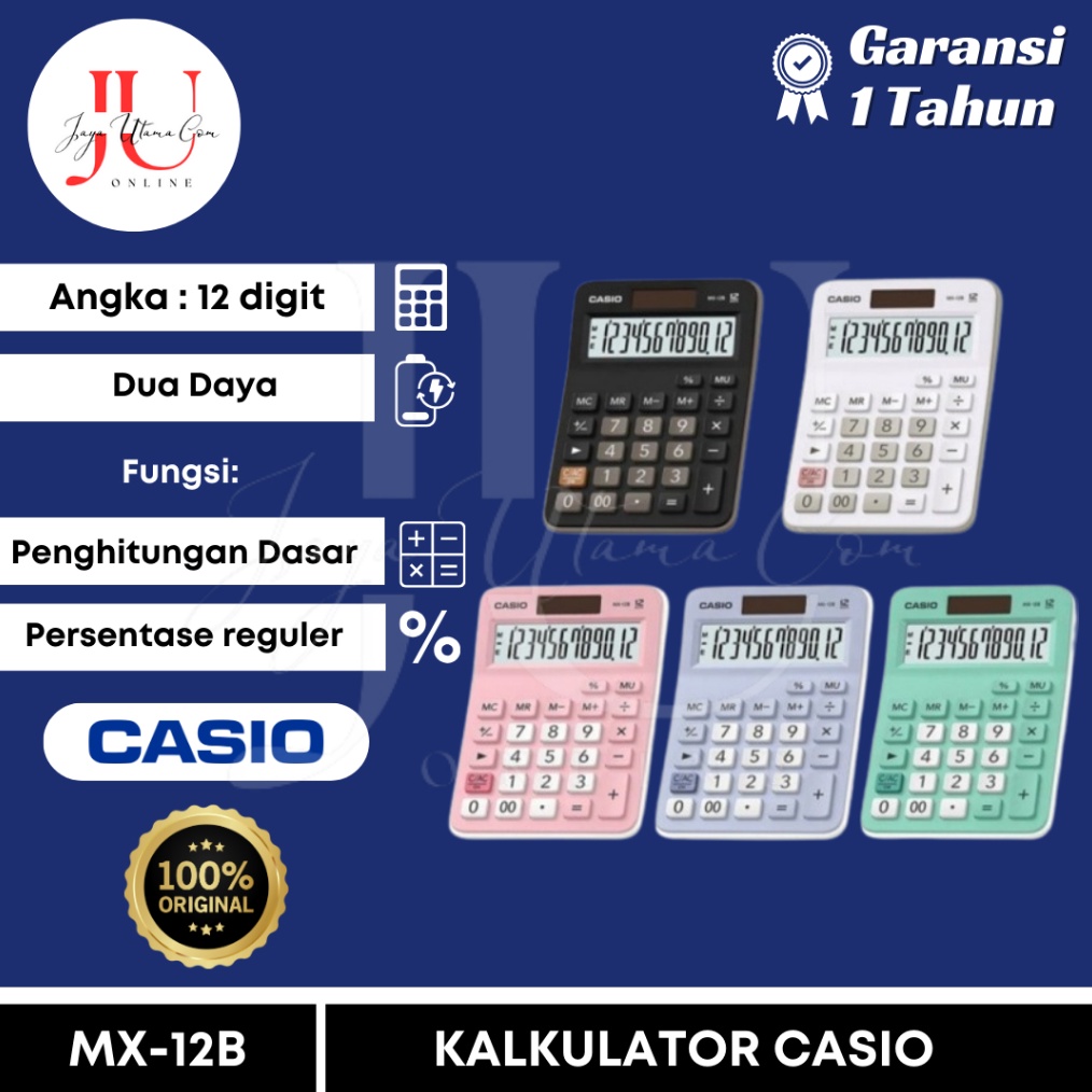 

Kalkulator Casio MX 12B Original y O8D4