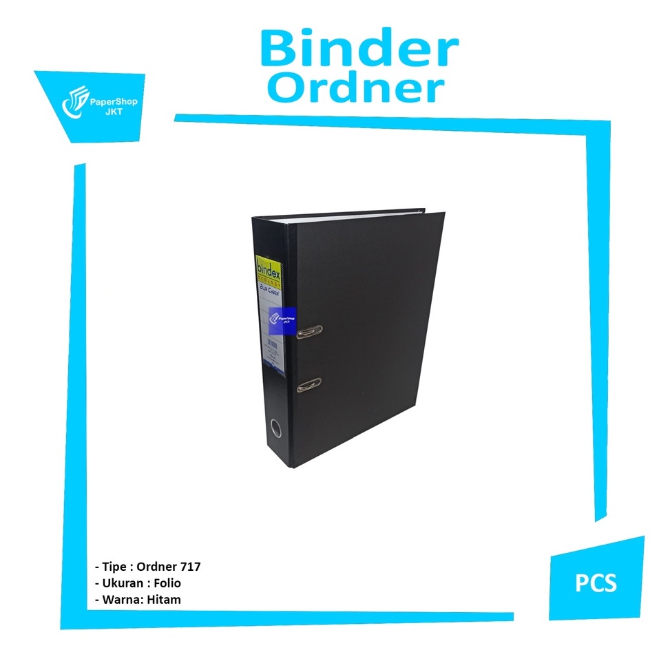 

KODE K72O BINDEX Ordner Tempat File Ukuran Folio 717 Hitam Pcs