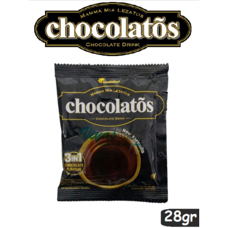 

chocolatos chocolate drink / minuman serbuk cokelat 3in1 28gr