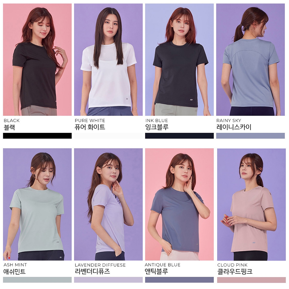 STL Korea Cooling Dry Union Stretch Short Sleeve / Kaos Olahraga Lengan Pendek Quick Dry