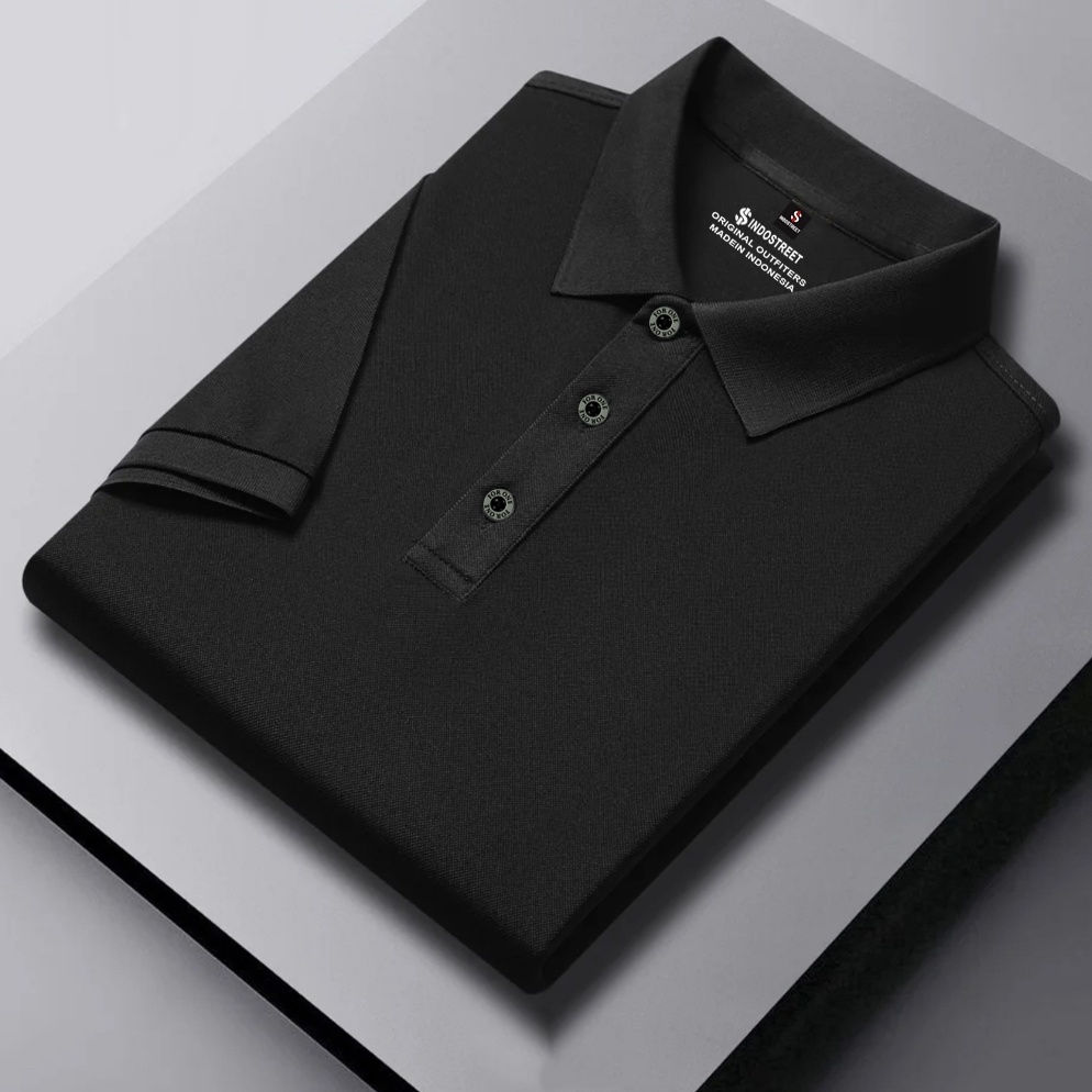 KODE N86C Indostreet  Kaos Polo Idst Shirt Lengan Pendek Polos Unisex khhjgg