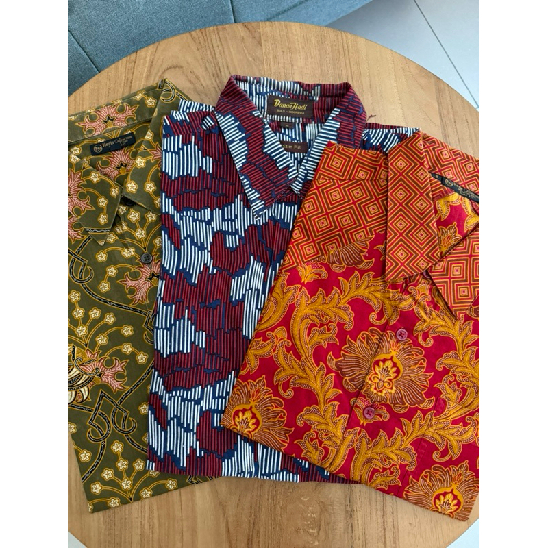 PRELOVED KEMEJA BATIK KERJA DANAR HADI BATIK KERIS