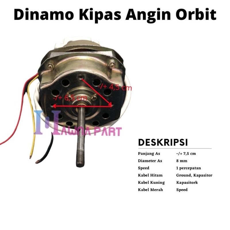 Dinamo Kipas Angin Orbit - Dinamo Kipas Angin Orbit Plafon Termurah