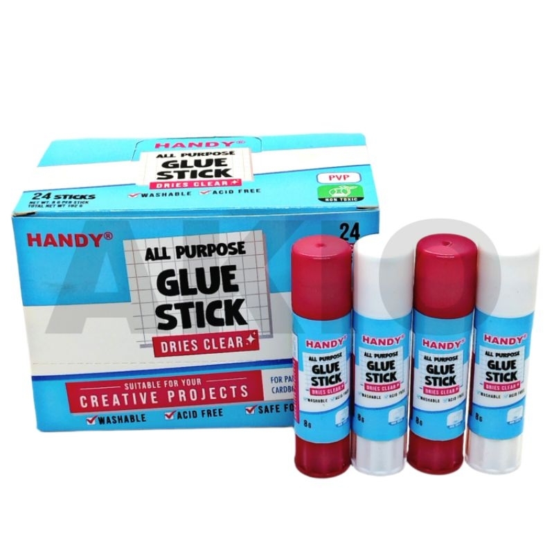 

Lem Glue Stick Mini HANDY HGS-8 8 Gram Lem Kertas Stik Batang Kecil