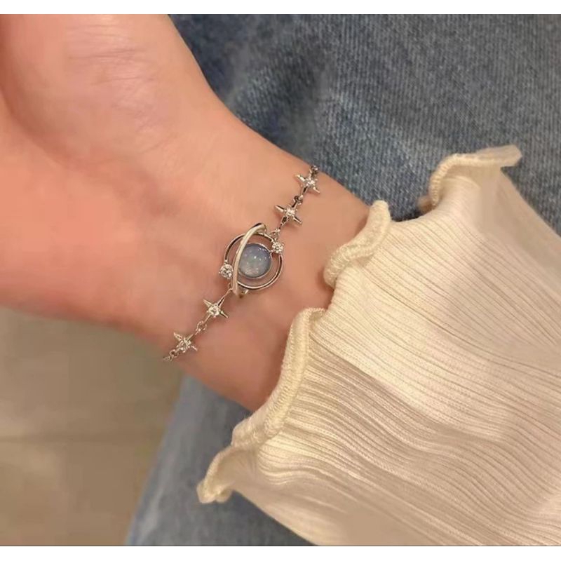 gelang tangan permata biru