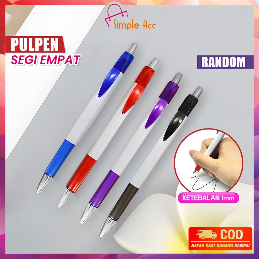 

DO-A94 Pulpen Plastik 1MM Pen Promosi Segi Empat / Pena Cetekan Pulpen Alat Tulis Kantor dan Sekolah Pulpen Souvenir Carinex