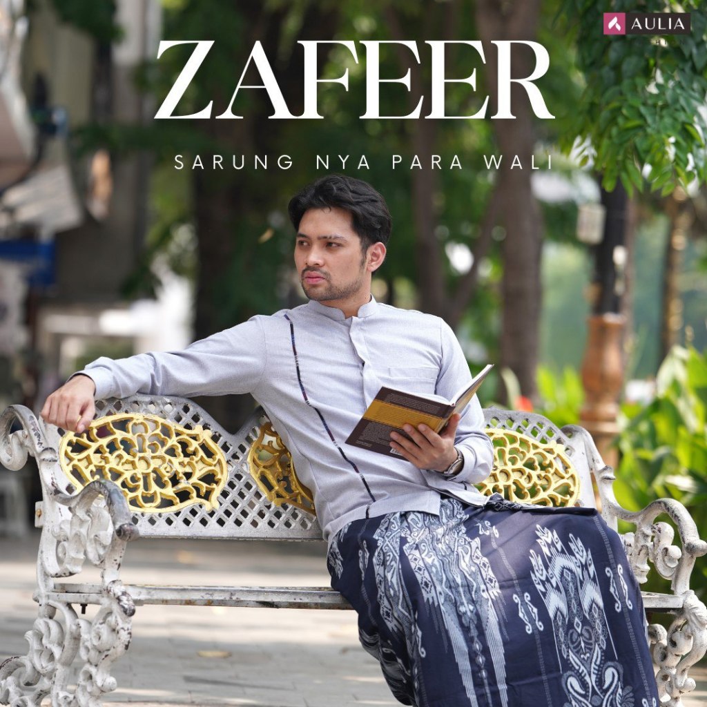 SARUNG ZAFEER BY AULIA - SARUNG PRIA DEWASA REMAJA TERBARU MOTIF BATIK WARNA HITAM NAVY ARMY ABU BAH