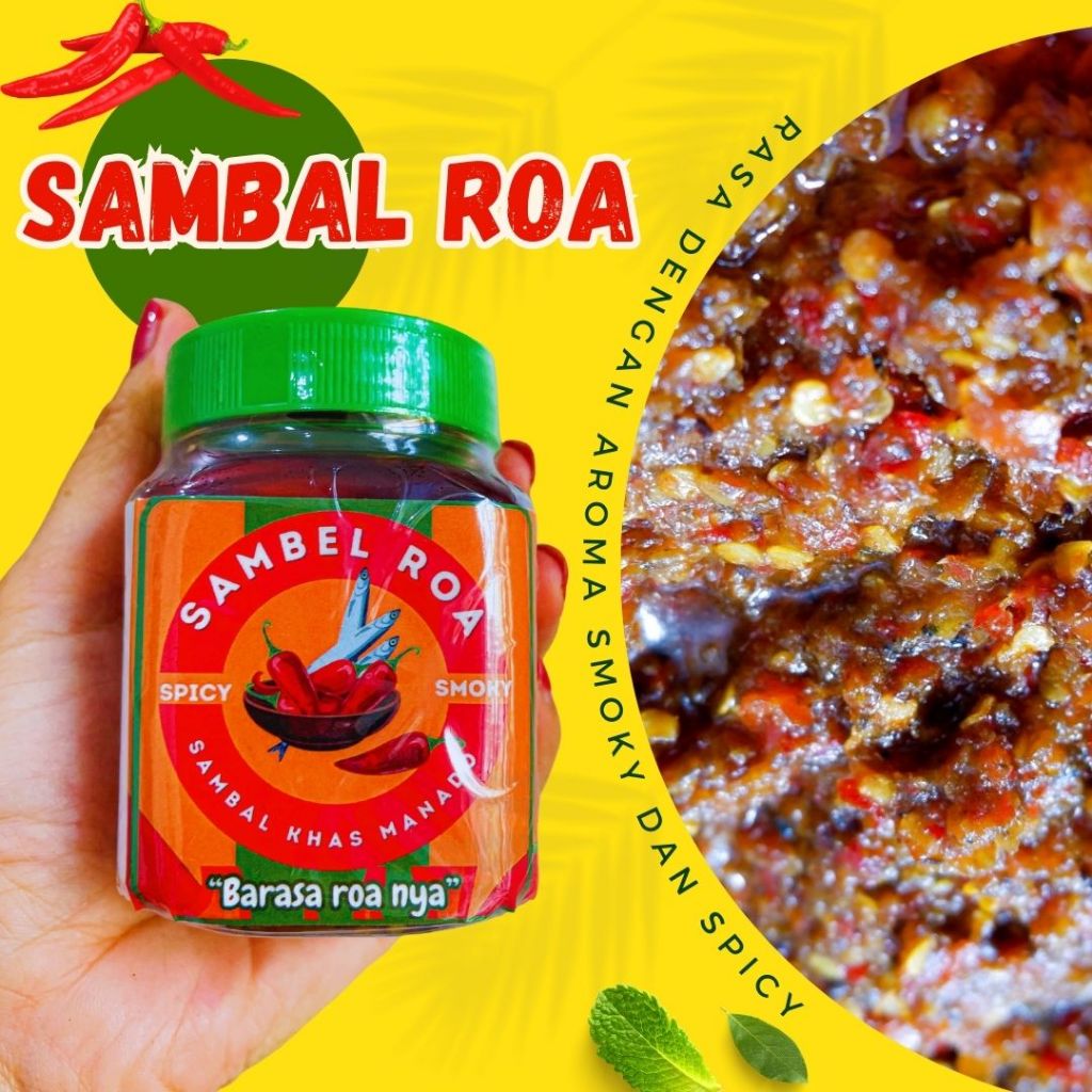 

Sambal Roa Asli Manado - Sambel ikan pedasss 215 gram