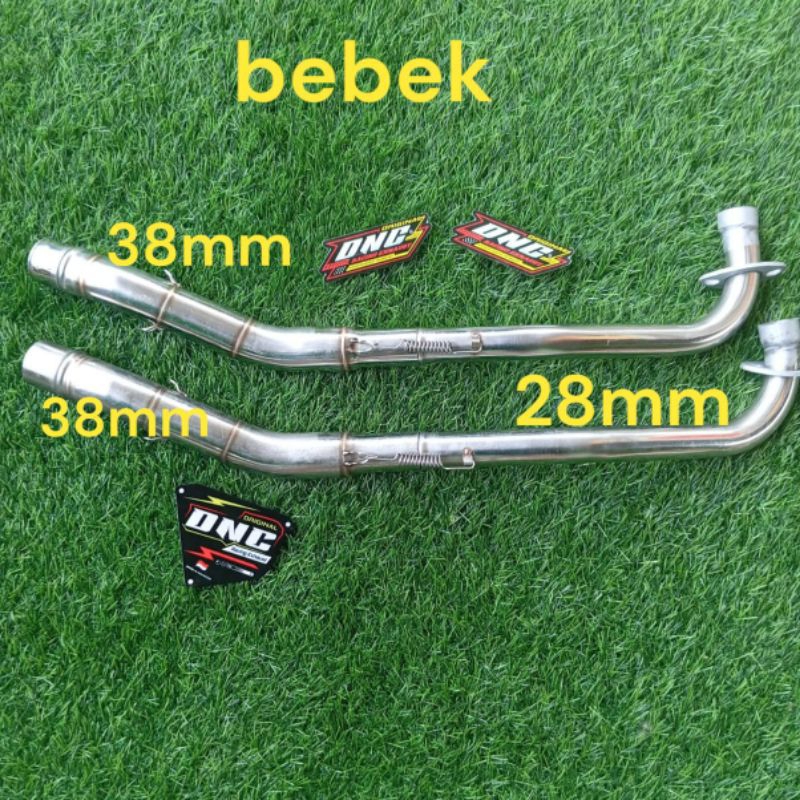 header leheran knalpot inlet38mm for bebek suprax 125 Revo absholut Jupiter z Vega r dll type standa