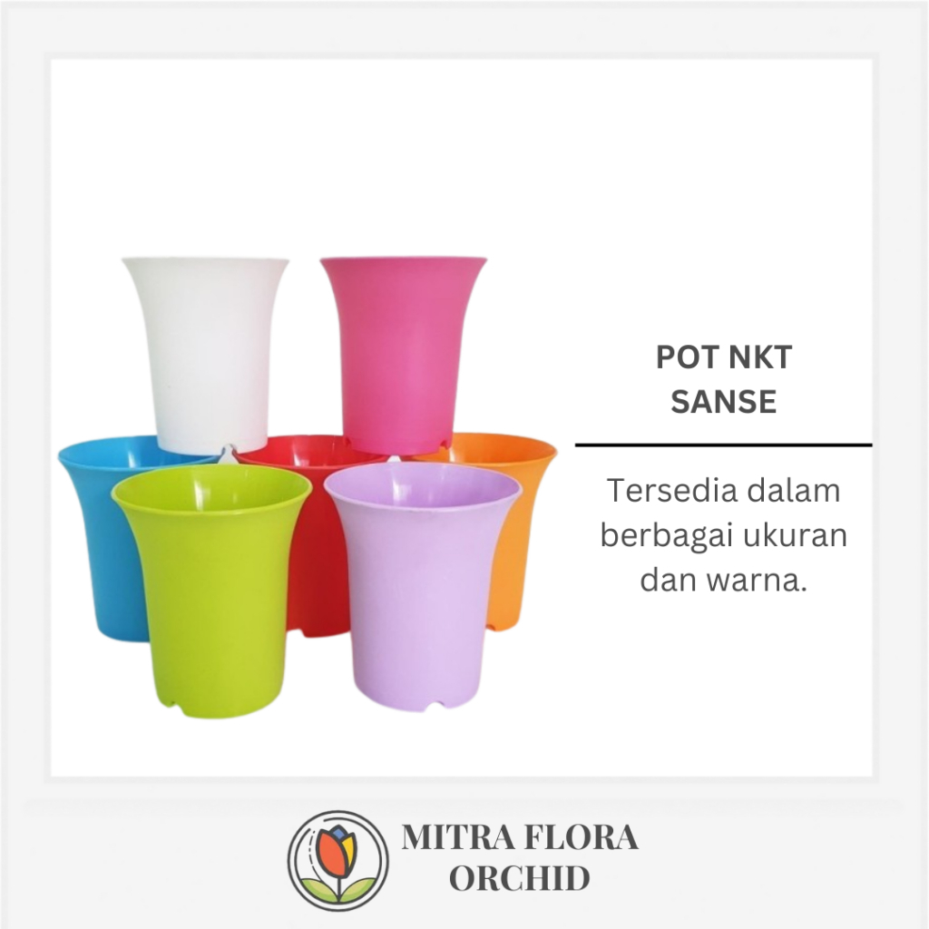 Pot NKT Sanse Bulat | Tersedia Diameter 5 - 14 cm (pcs)