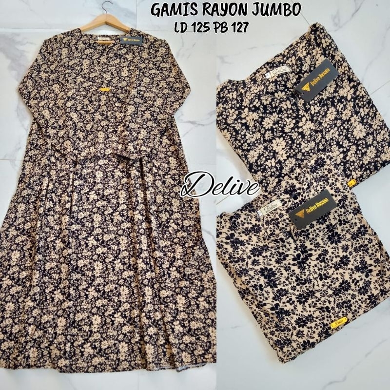 Gamis Rayon Jumbo/Gamis Rayon Premium/Gamis Rayon Murah