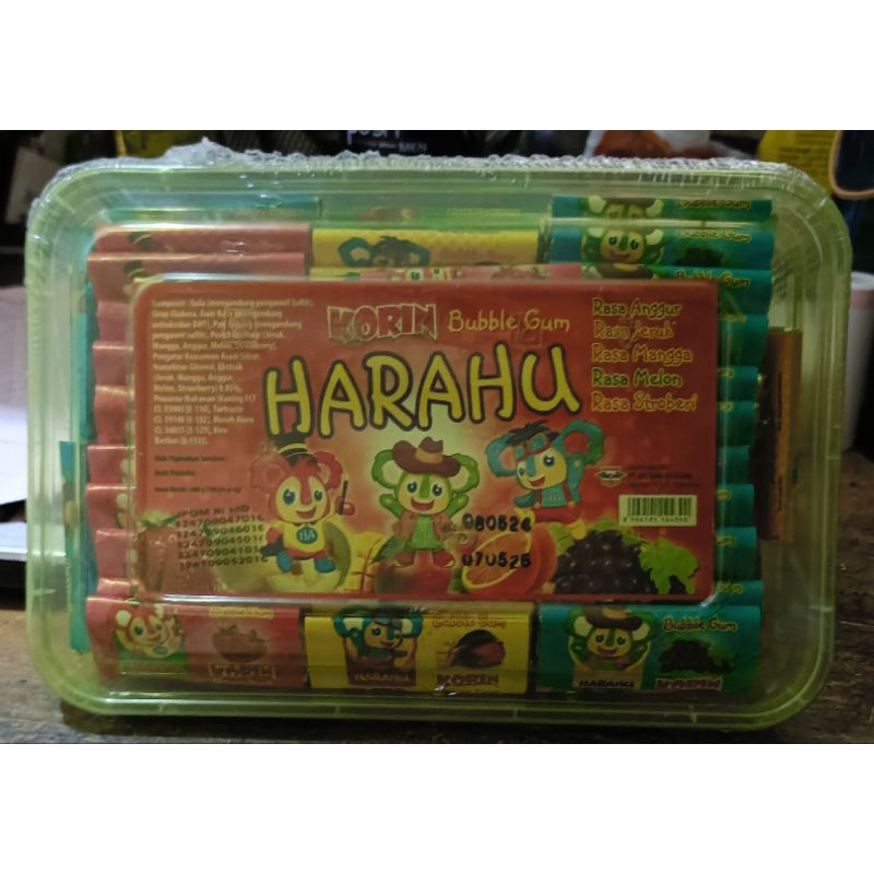 

harahu bubble gum setoples isi 100pcs