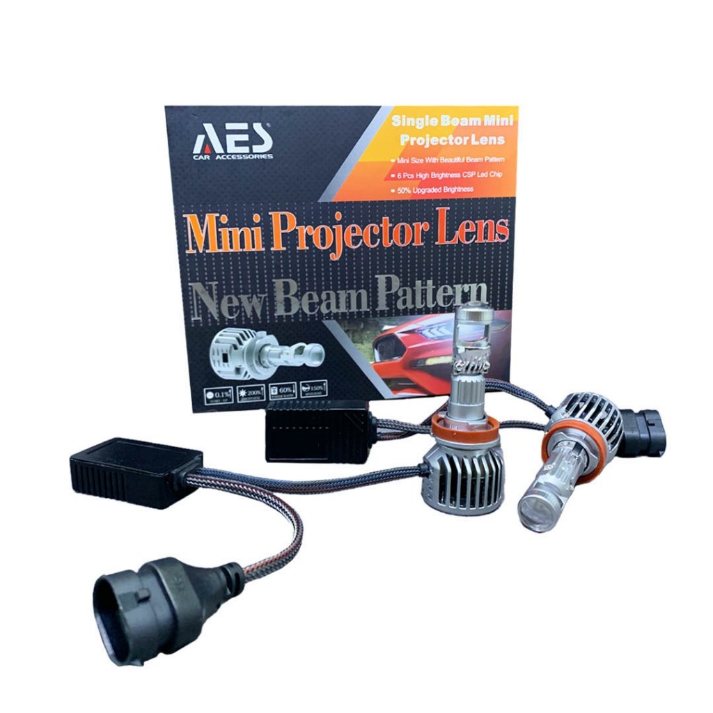 Bilens LED Projector Lens Biled Bi-led AES Laser Mini 9005 9006 H7 H11 Merk AES