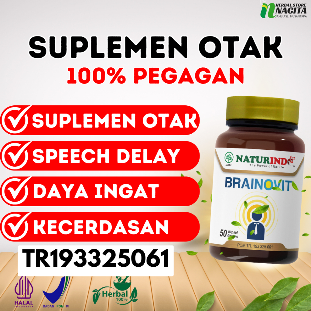 Suplemen Kecerdasan Otak Anak Dewasa Speech Delay Ekstrak Pegagan ADHD