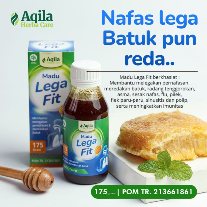 

MADU LEGA FIT AQILA 175G/MADU BATUK LEGA FIT UNTUK MELEGAKAN PERNAPASAN DAN MEREDAKAN BATUK