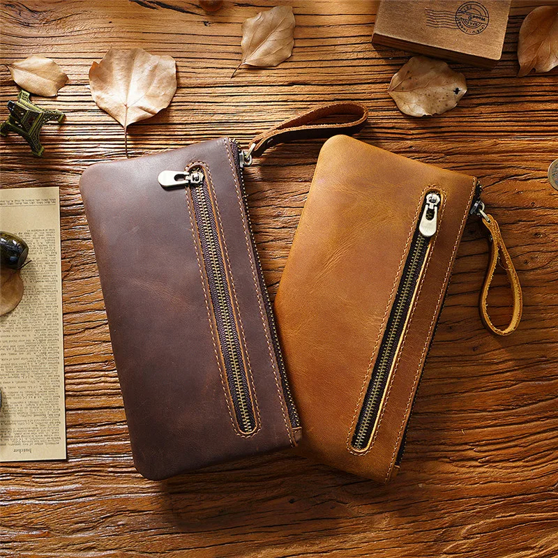 

Clutch Dompet Pensil Kulit Premium Genuine Leather - Tempat Pensil Kulit - Clutch Gantungan Kunci