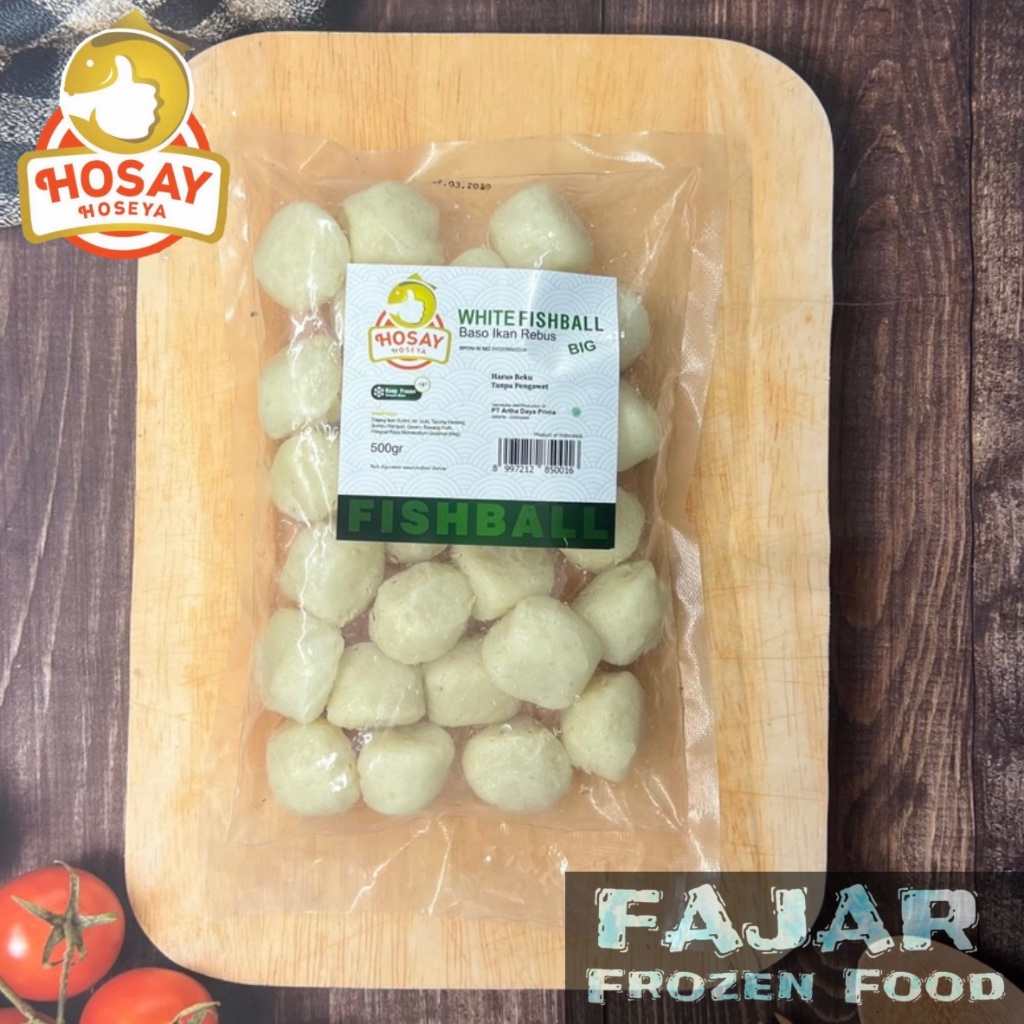 

HOSAY WHITE FISH BALL BIG 500gr | HOSAY BASO IKAN BESAR 500gr