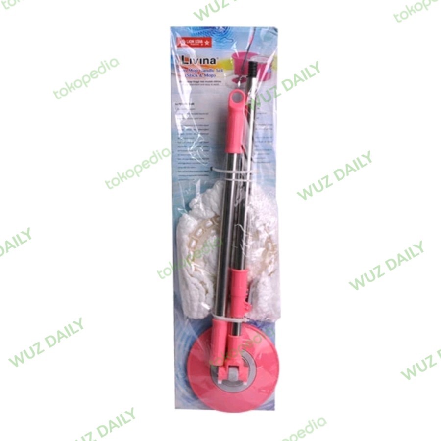 Refill pel super mop livina lion star BM 51 spin mop handle set BM-51